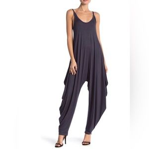 Oober Swank Sleeveless Harem Jumpsuit, NWT, size S, in charcoal